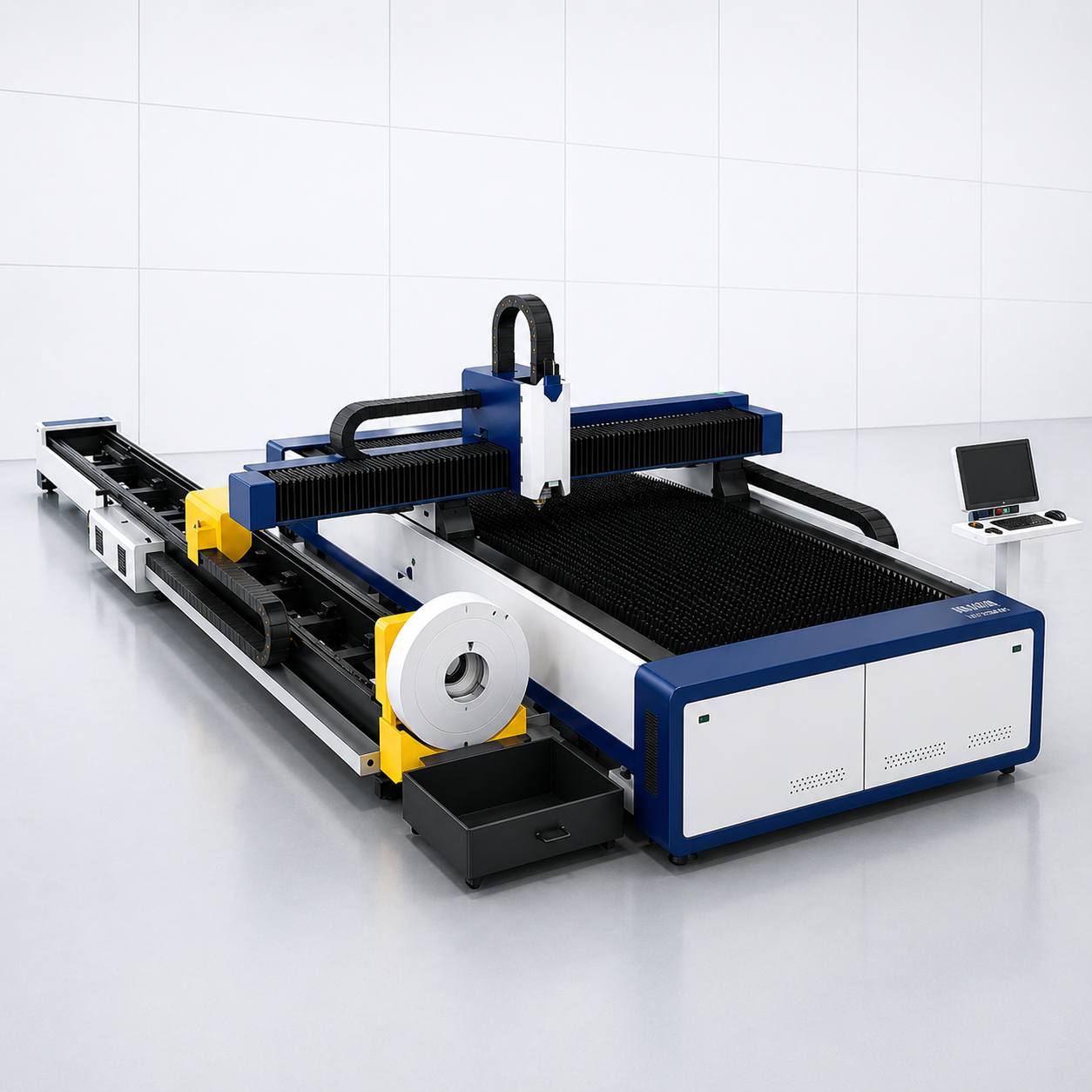 Sheet metal and tube laser cutting machine